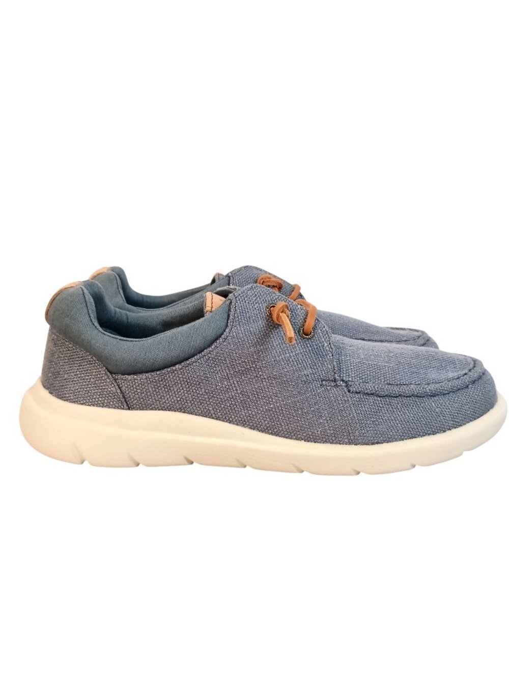 Sperry Captain’s Moc Hemp SeaCycled Boat Shoes Light Blue Women’s 10